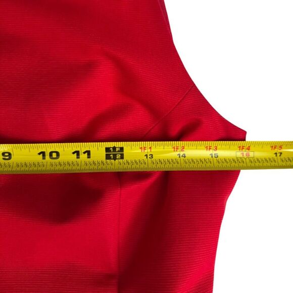 Kate Spade Red Retro Inspired Fit & Flare Pleated Sleeveless Dress Size 6 - Picture 12 of 12